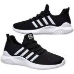 Men's Sneakers Non Slip Lightweight Breathable Running Shoes - Black